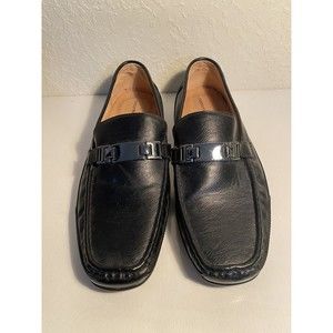 Claiborne Driving Loafer Black Buckle, Memory Foam Mens Size 10.5M